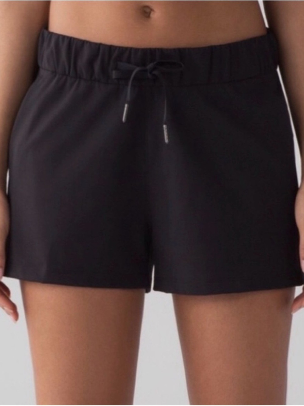 Lululemon Black On the Fly Woven 2.5” Shorts